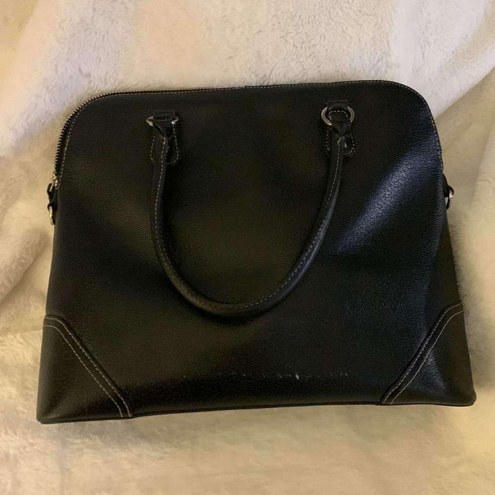 Ann Taylor Black Leather Purse